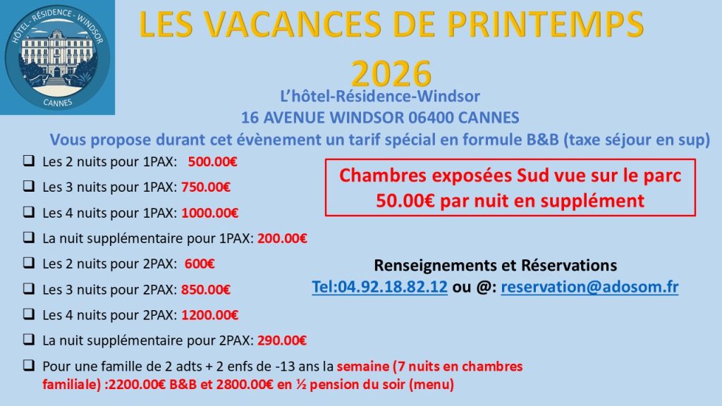 offre sejour vacances printemps 2026 ext